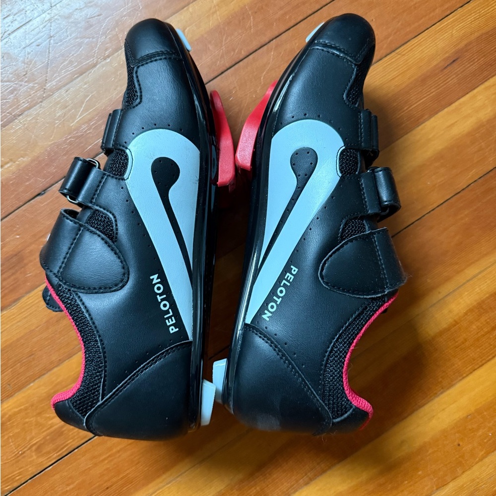Peloton Black and Gray Cycling Shoes